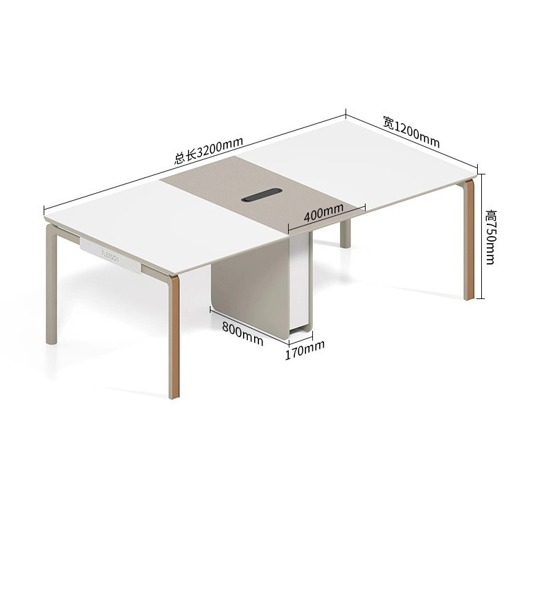 Giulia Conference Table Morandi Orange - Singapore Office Desk | Linear Furnishings