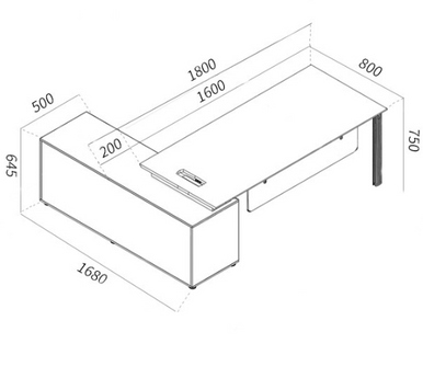 Isabella Director Table Singapore - Linear Furnishings