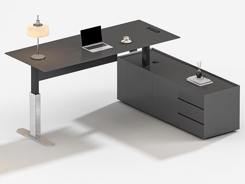 Jacoo Executive Height Adjustable Director Desk | Linear Furnishings Singapore Jacoo Executive Height Adjustable Director Desk | Linear Furnishings Singapore