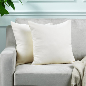 LILIJAN Solid Cushion Cover Super Soft & Cozy Home Décor Throw Pillow Case with Invisible Zipper Set of 2 Pieces - Made in Turkey LILIJAN Solid Cushion Cover Super Soft & Cozy Home Décor Throw Pillow Case with Invisible Zipper Set of 2 Pieces - Made in Turkey