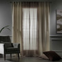 LILIJAN 4 Panels Mix and Match 2 Linen Texture Curtains and 2 Sheer Linen Look Curtains Hanging Multi-Functional Tape Home Decor - Made in Turkey