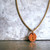 Terracotta clay pendant with any letter from A to Z. Chain is 16 inches, rose-gold colored, nickel-free. Lobster claw clasp closure.
