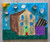 Beautiful House was created using acrylic paint, glue gun artwork, and repurposed cardboard, recycled from household items. 

16 x 20 canvas board