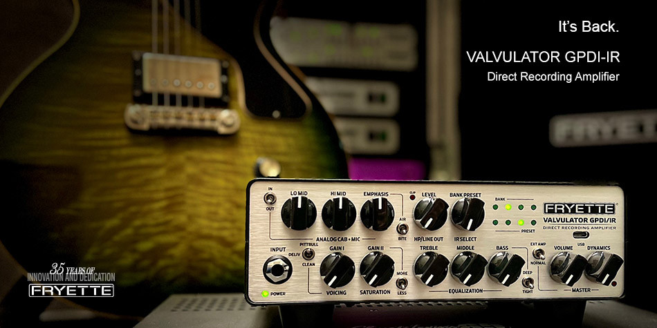 Fryette Valvulator GP/DI | Guitar Preamp | Guitar Direct Box