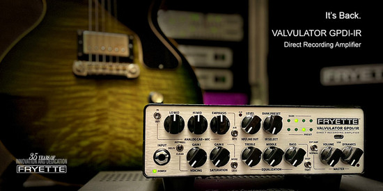 Fryette Valvulator GP/DI | Guitar Preamp | Guitar Direct Box