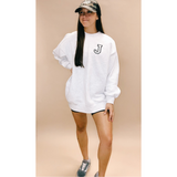 Varsity Block Single Initial Sweatshirt