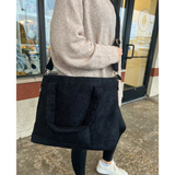 Black Sherpa Tote