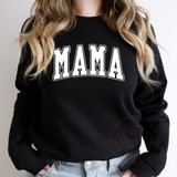 MADE TO ORDER | White Block Mama Crewneck Sweatshirt