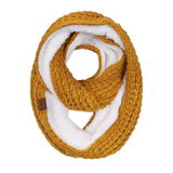 Mustard Chunky Sherpa Scarf