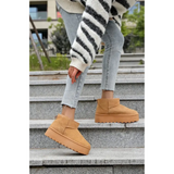 Camel Ultra Mini Platform Boots