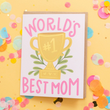 World Best Mom Trophy Card