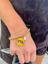 Missouri Tigers Gold Bead Bracelet