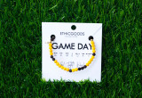 Morse Code Gameday Bracelet | Black & Yellow 