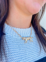 Gold Tiger Thick Chain Necklace