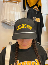 The Upside Down Hat -  Black with Gold (Rope Hat)