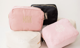 Monogrammed Nylon Cosmetic Bags