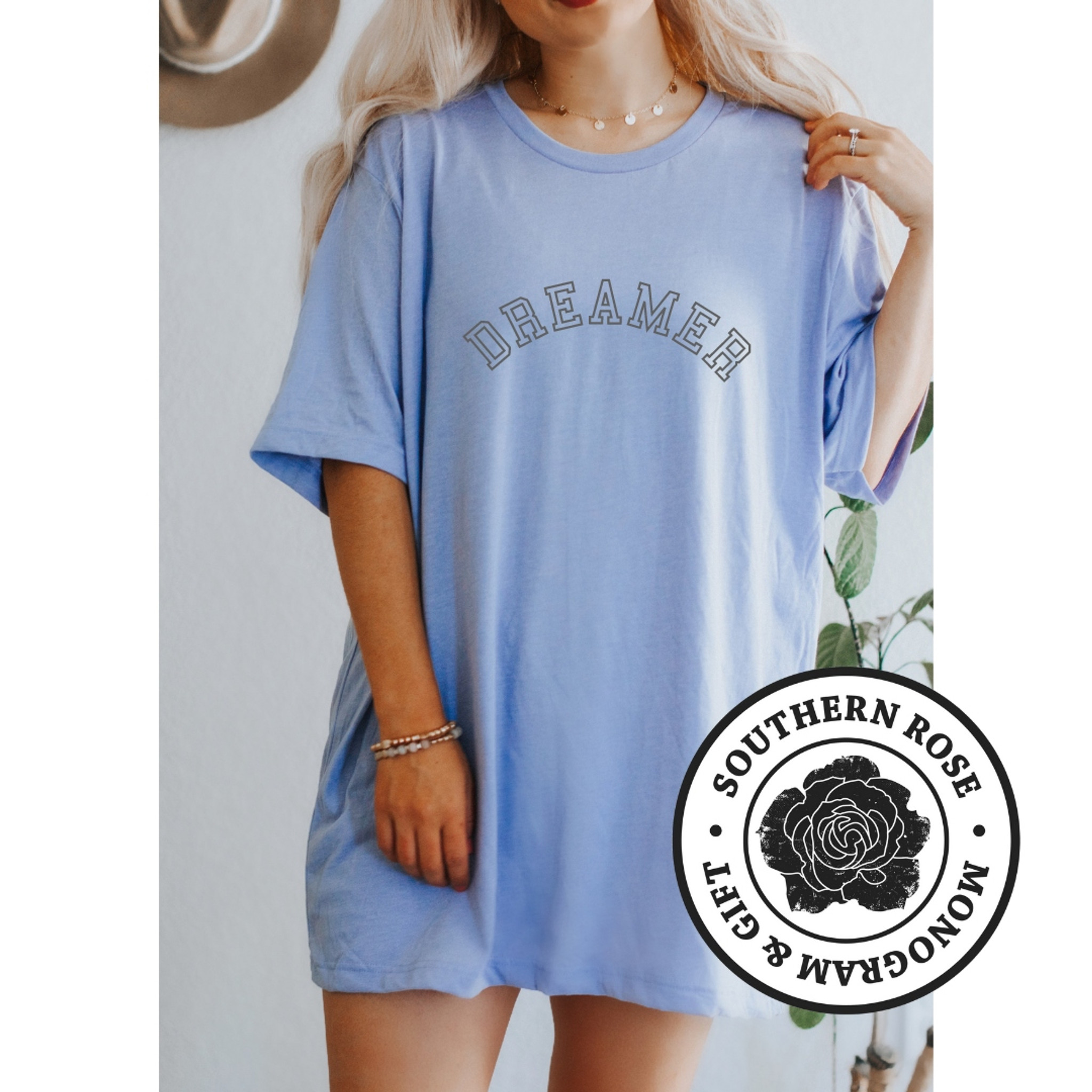 Custom Baby Blue Retro Tee 