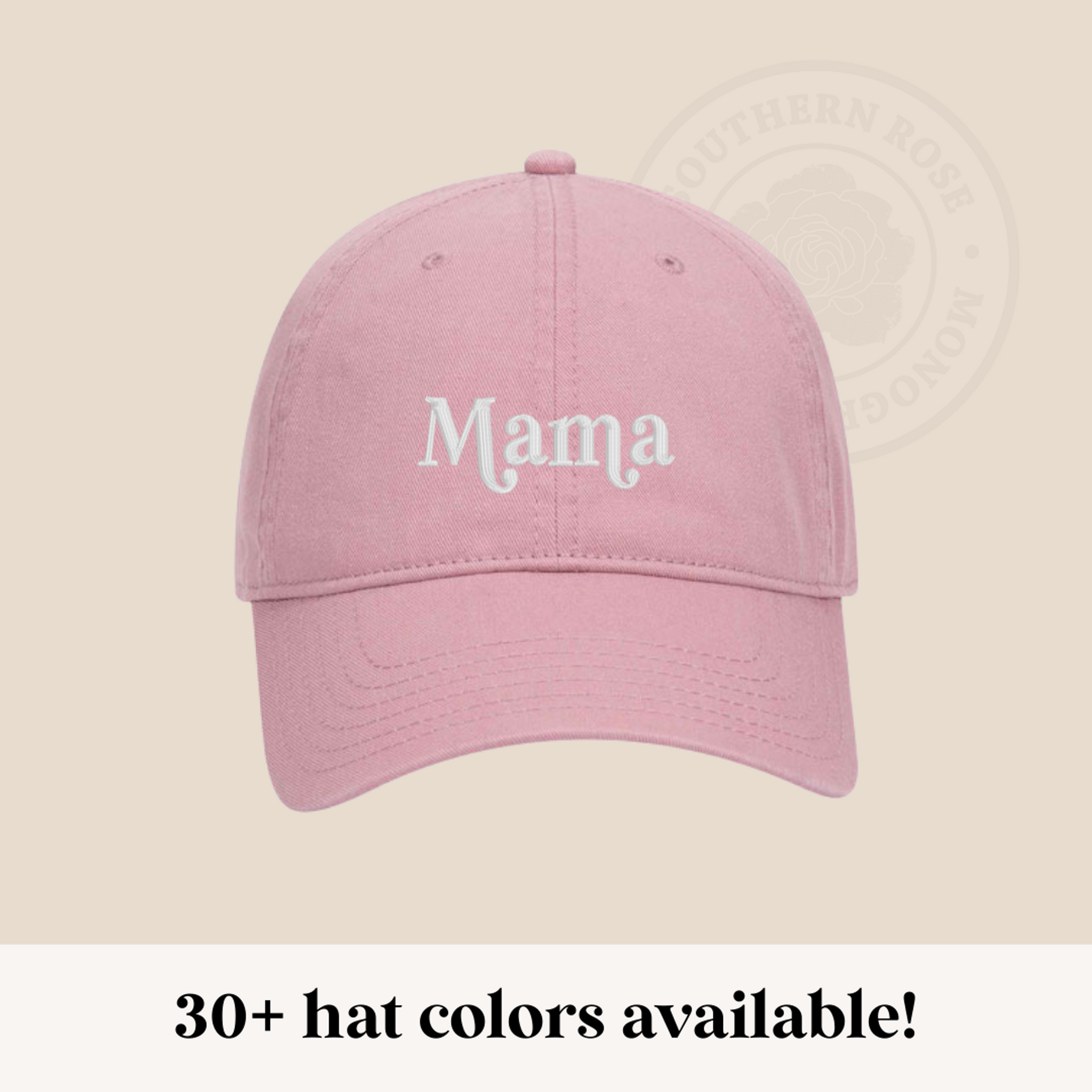 mama embroidered hat