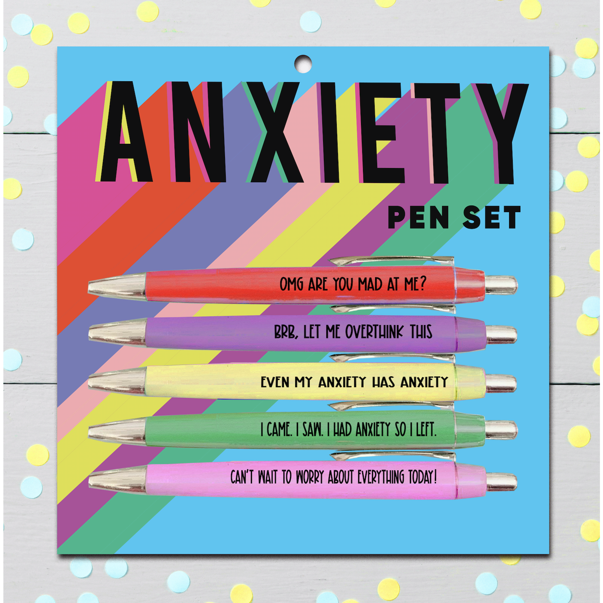  Fun Club Pen Set - Anxiety