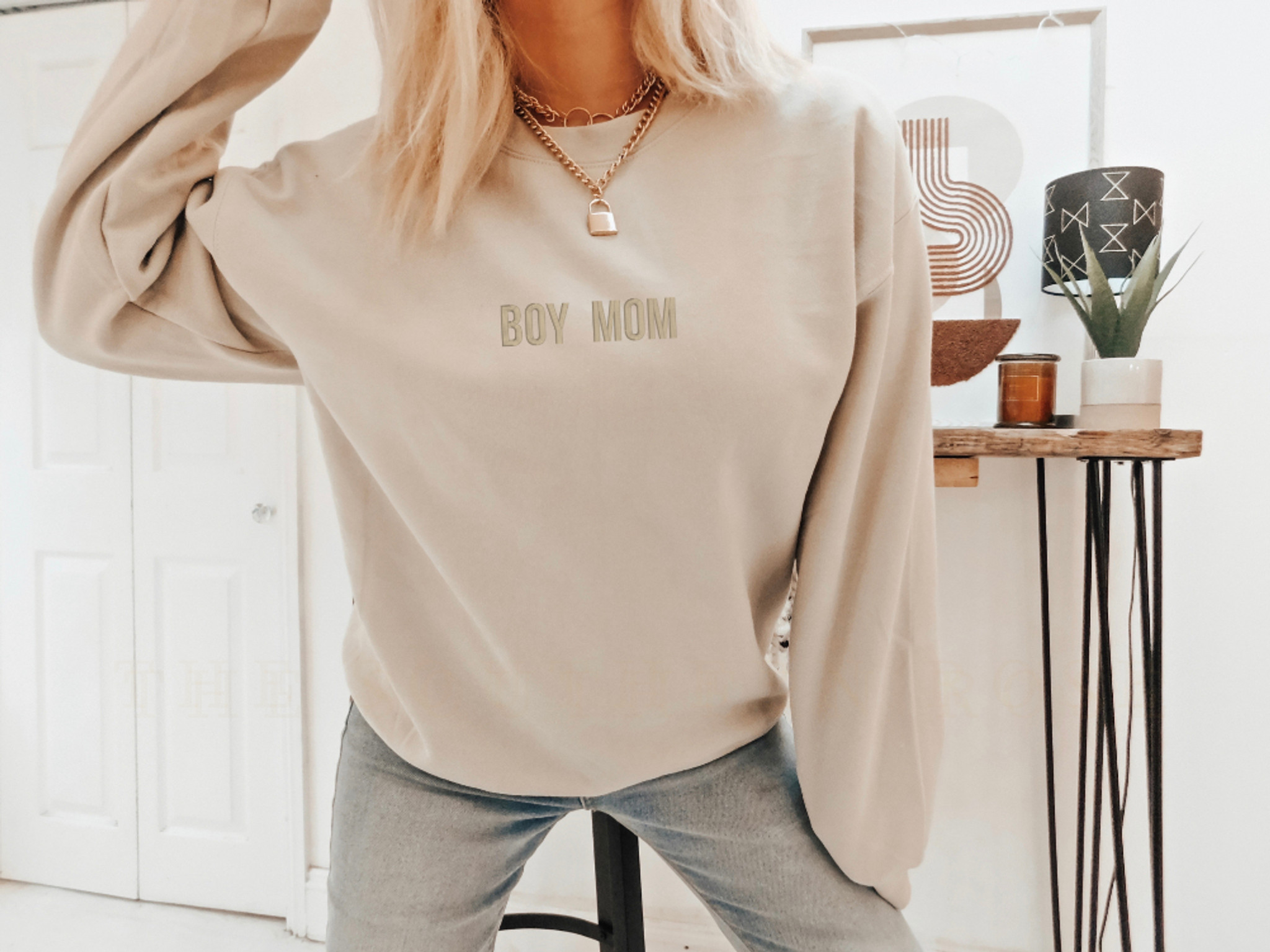 Custom Embroidery Text Sweatshirt