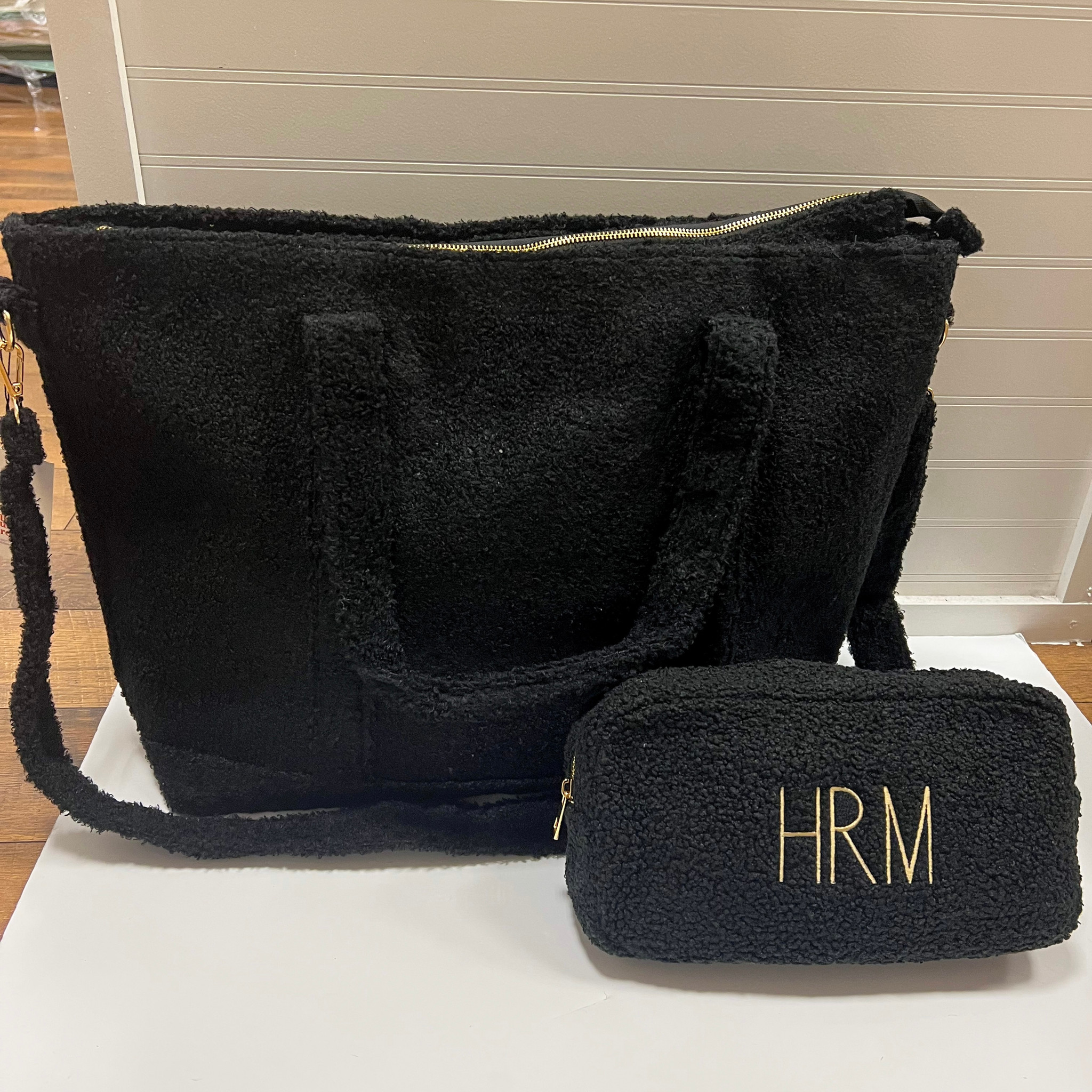 Black Sherpa Tote