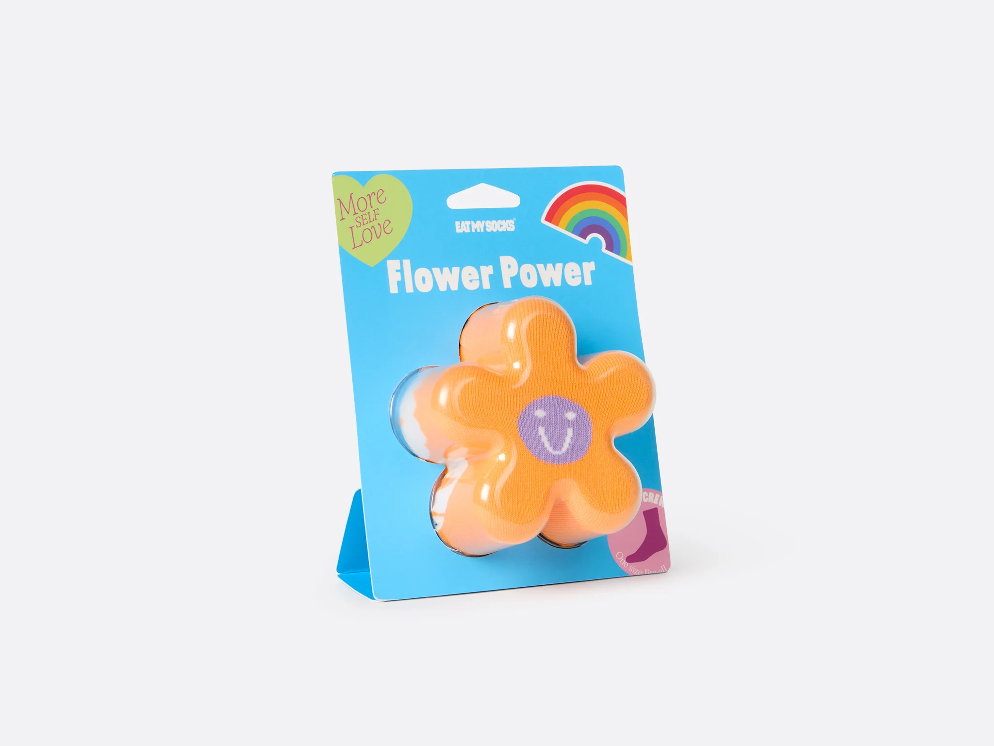 Orange Flower Power Socks