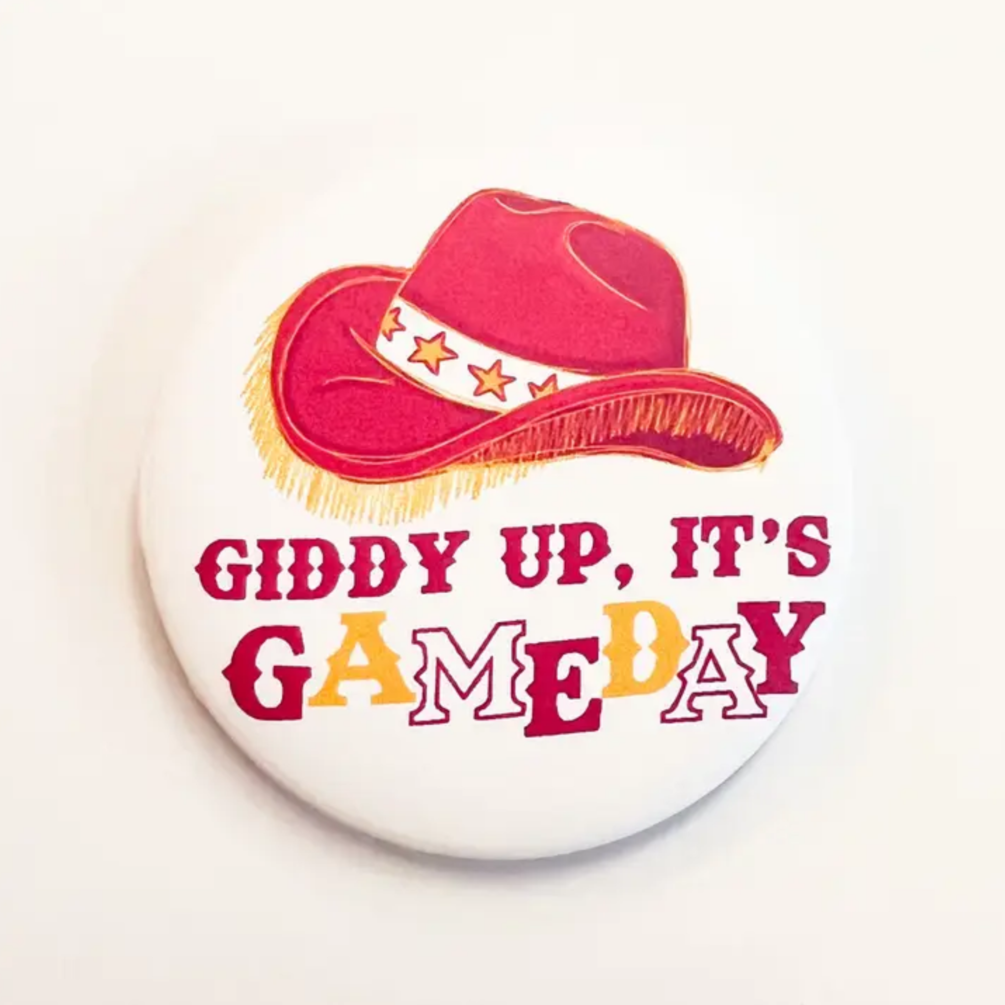 Gameday Button - Giddy Up (Chiefs)