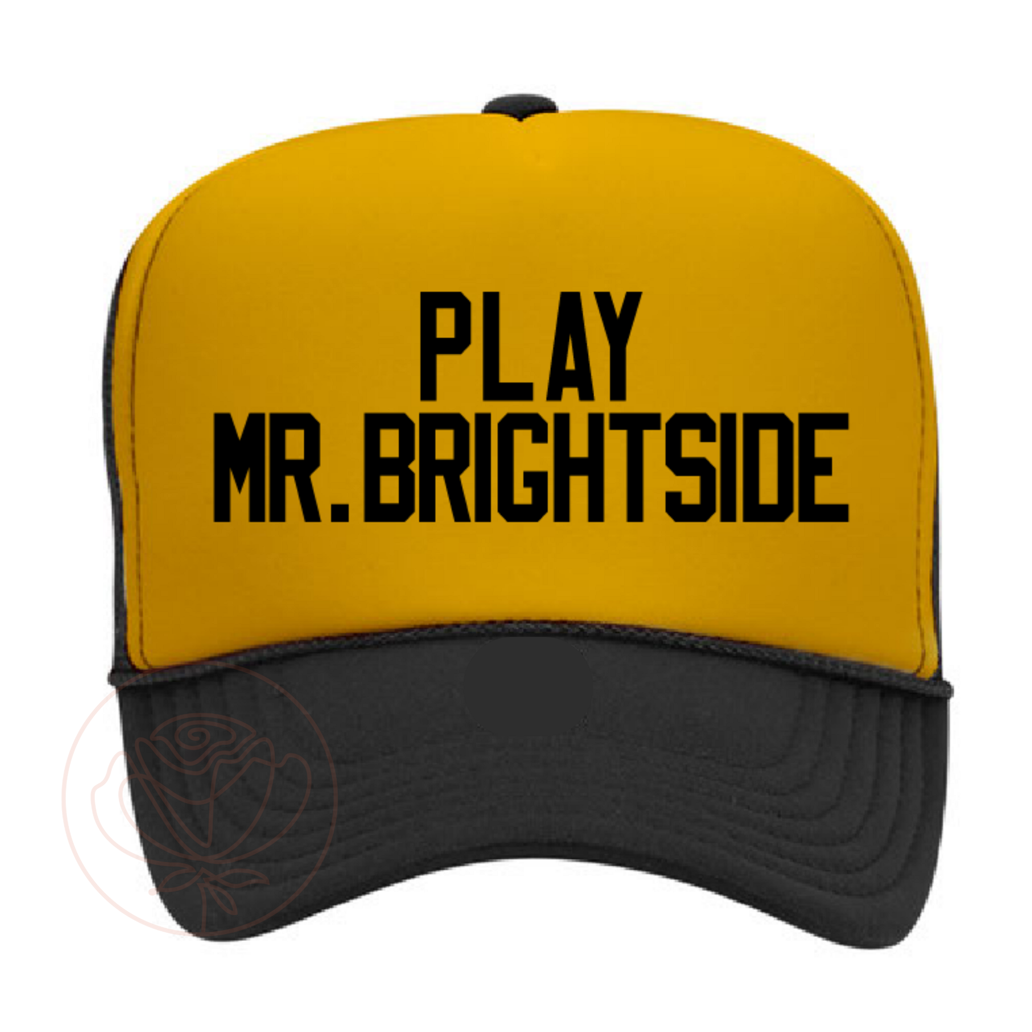 PREORDER | Play Brightside Gold & Black Foam Trucker