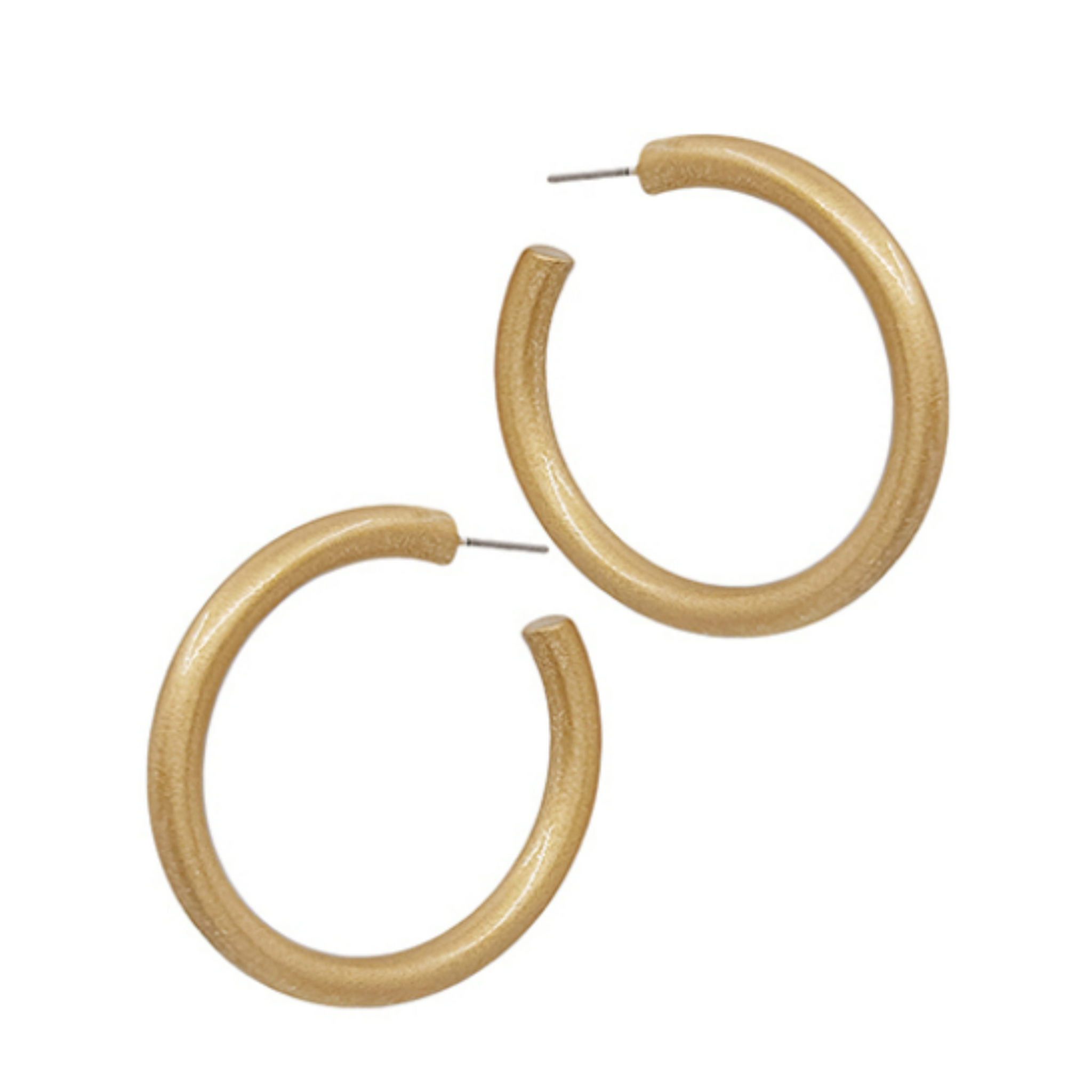Colored Coated Hoops - Gold
