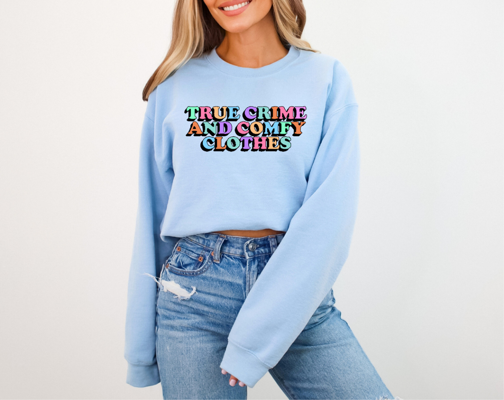 True Crime & Comfy Clothes Crewneck Sweatshirt