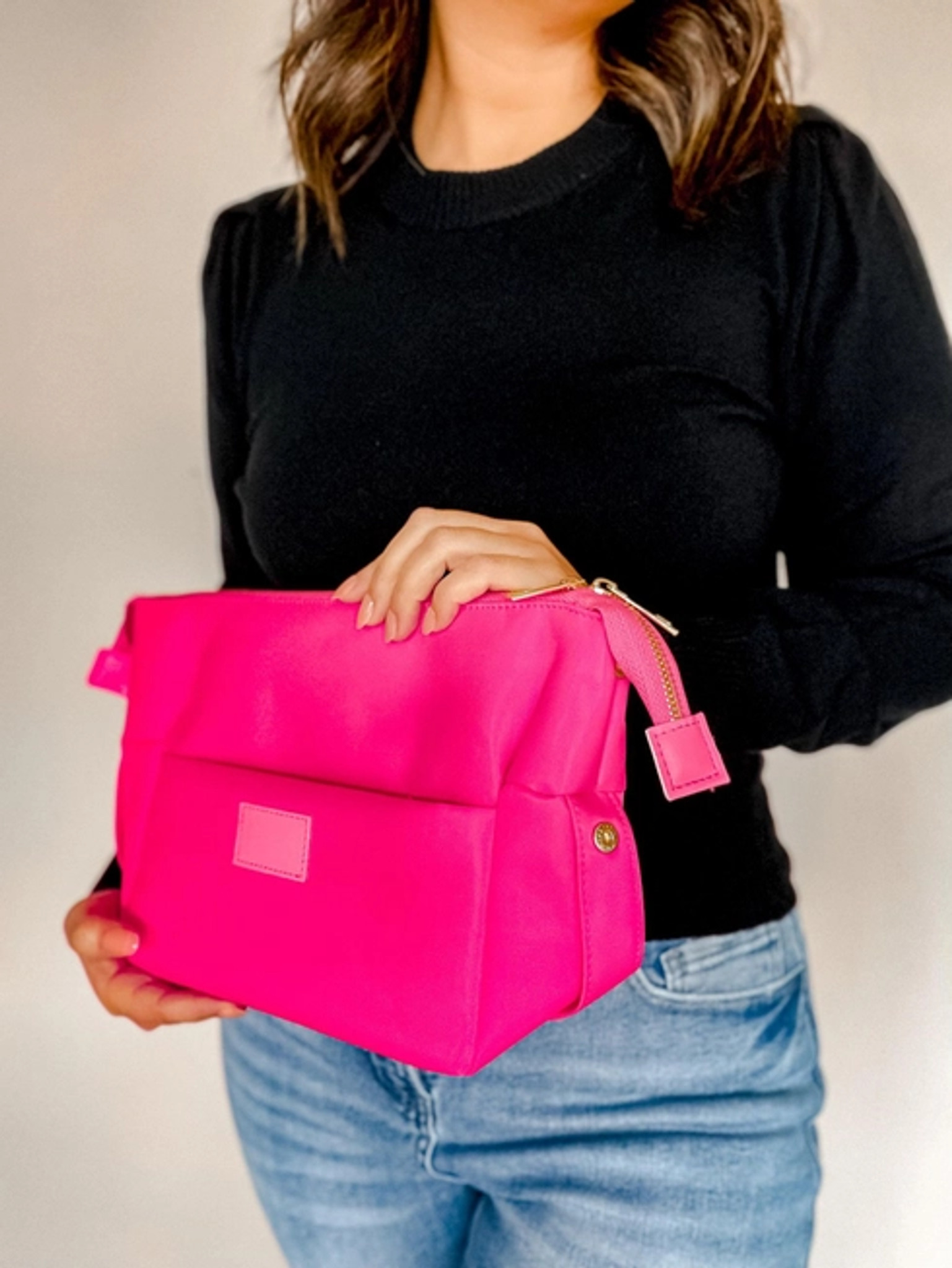 Cosmetic Bum Bag - Hot Pink