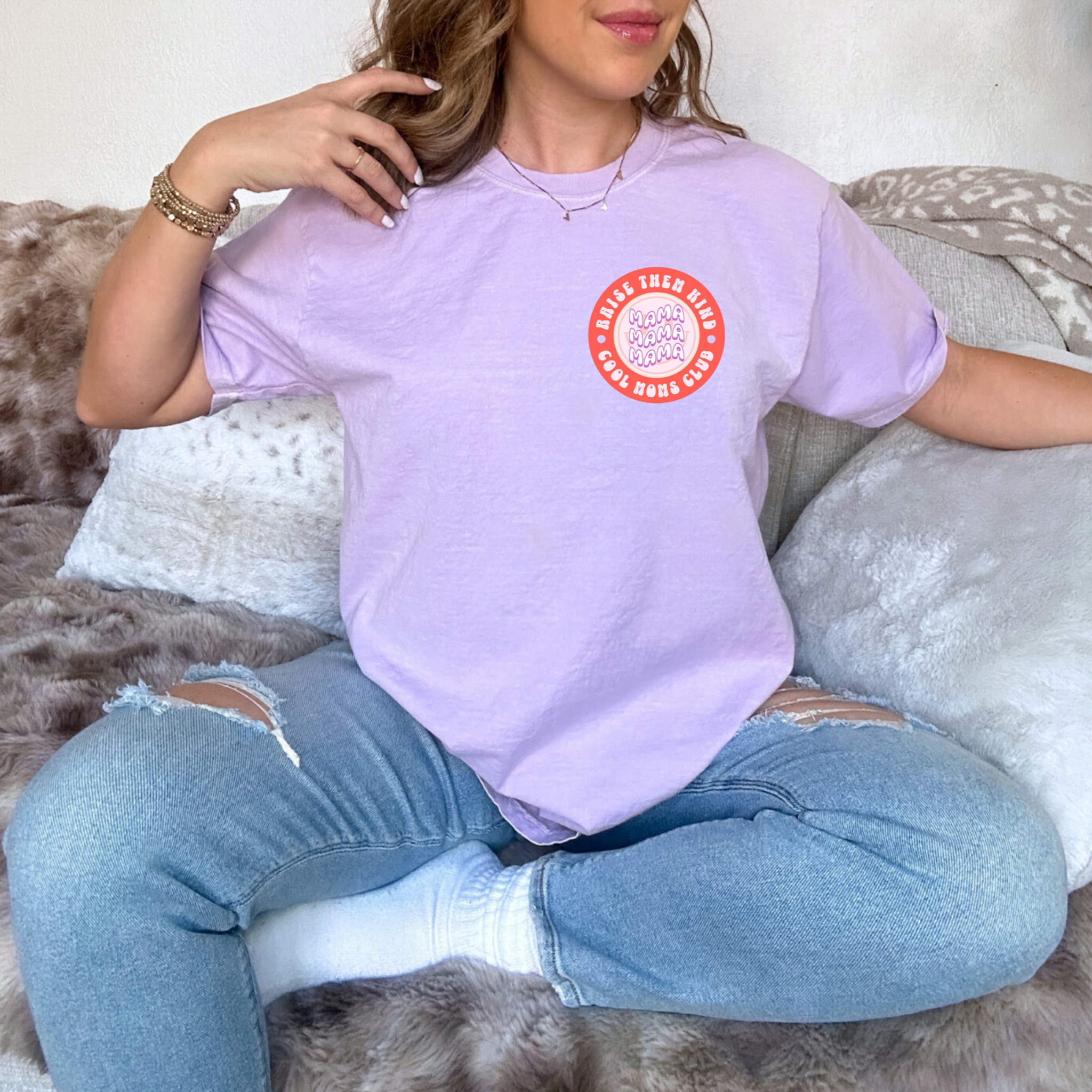 Raise Them Kind Washed Graphic Tee