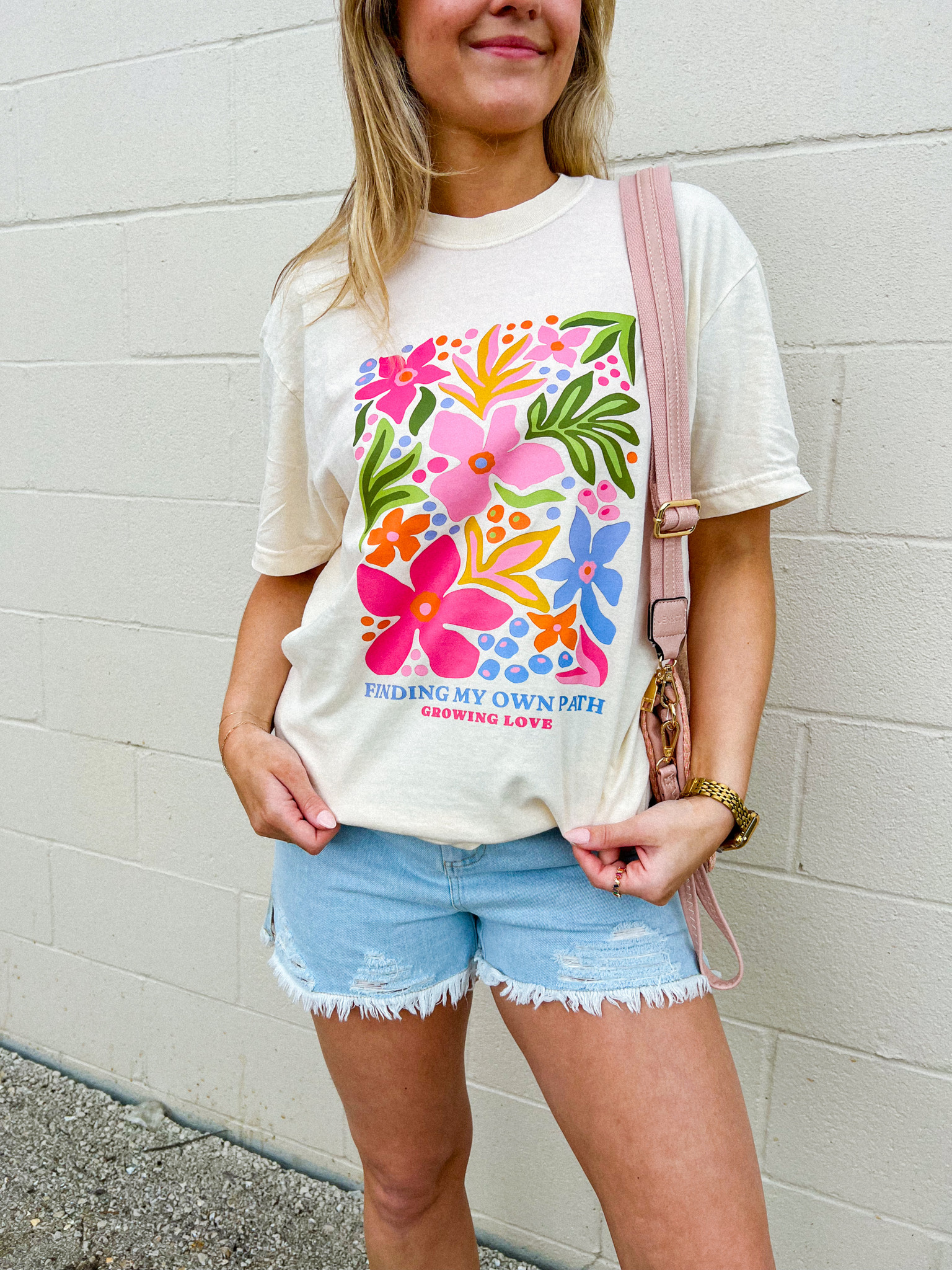 Finding My Path Floral Tee