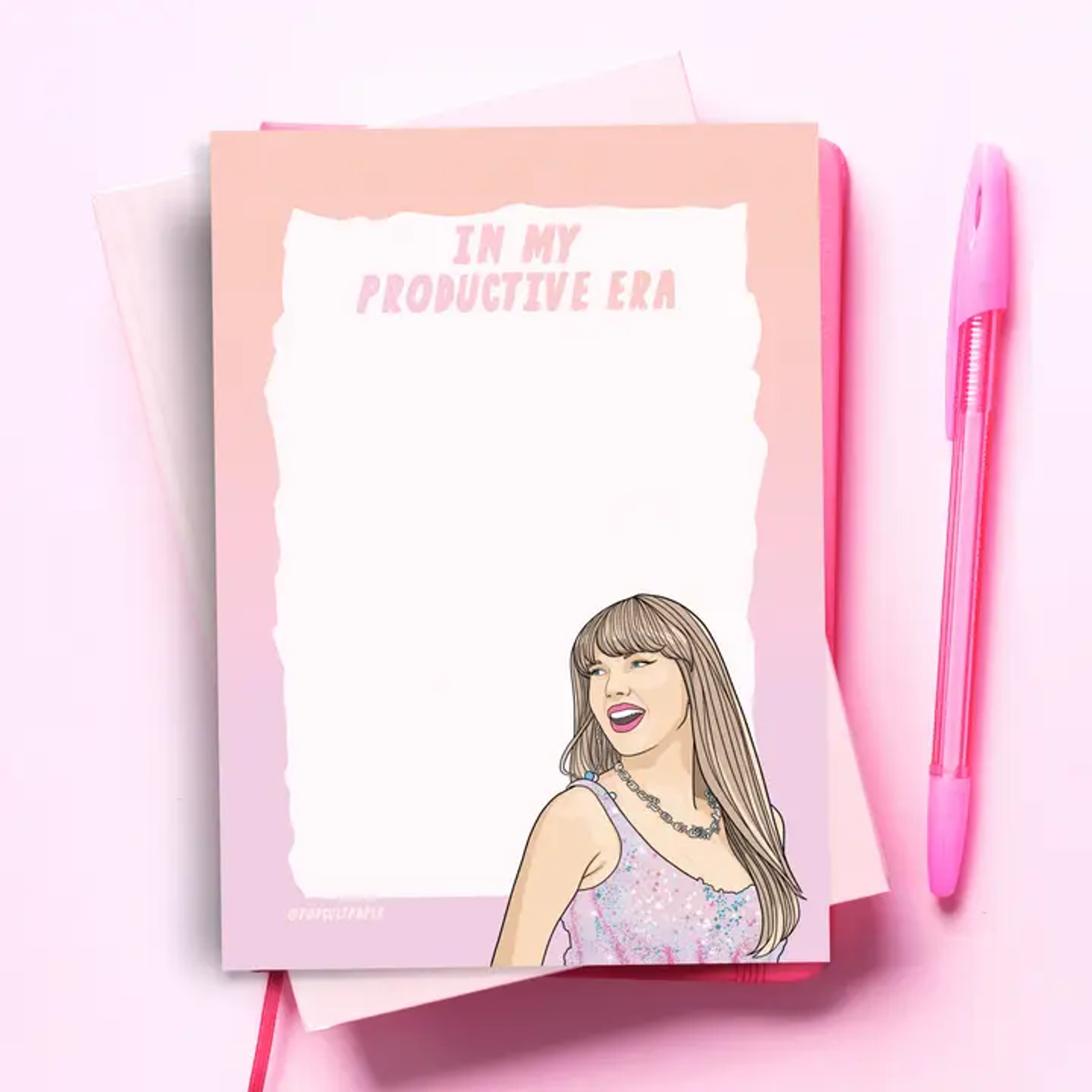 Productive Era T Swift Notepad