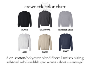 Custom Wavy Text Retro Crewneck Sweatshirt