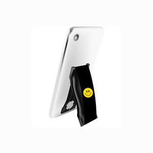  Love Handle PRO Phone Grip - Black Smiley