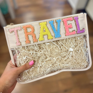 Travel Clear Pouch (Sand)