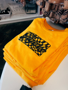 Gold Check Me Out Tigers Tee 