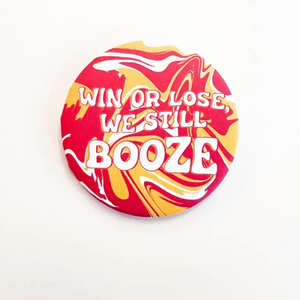 Gameday Button - Booze Red