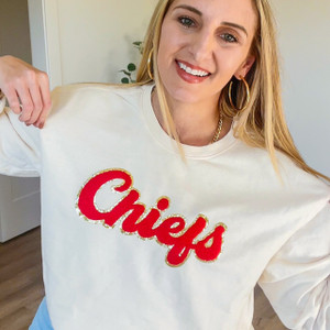 MADE TO ORDER Chiefs Patch Sweatshirt | Multiple Colors