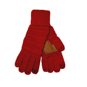 Red Adult Touch Gloves