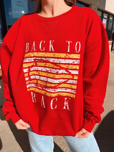 RTS | Back to Back Distressed Vintage Sweatshirt 