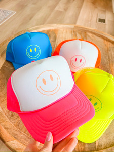 Smiley (Neon Pink/White) LE Trucker Hat 