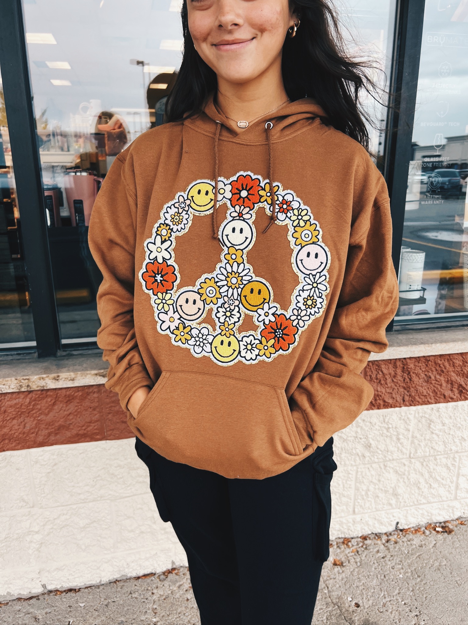 Peace & Kindness Patch Hoodie