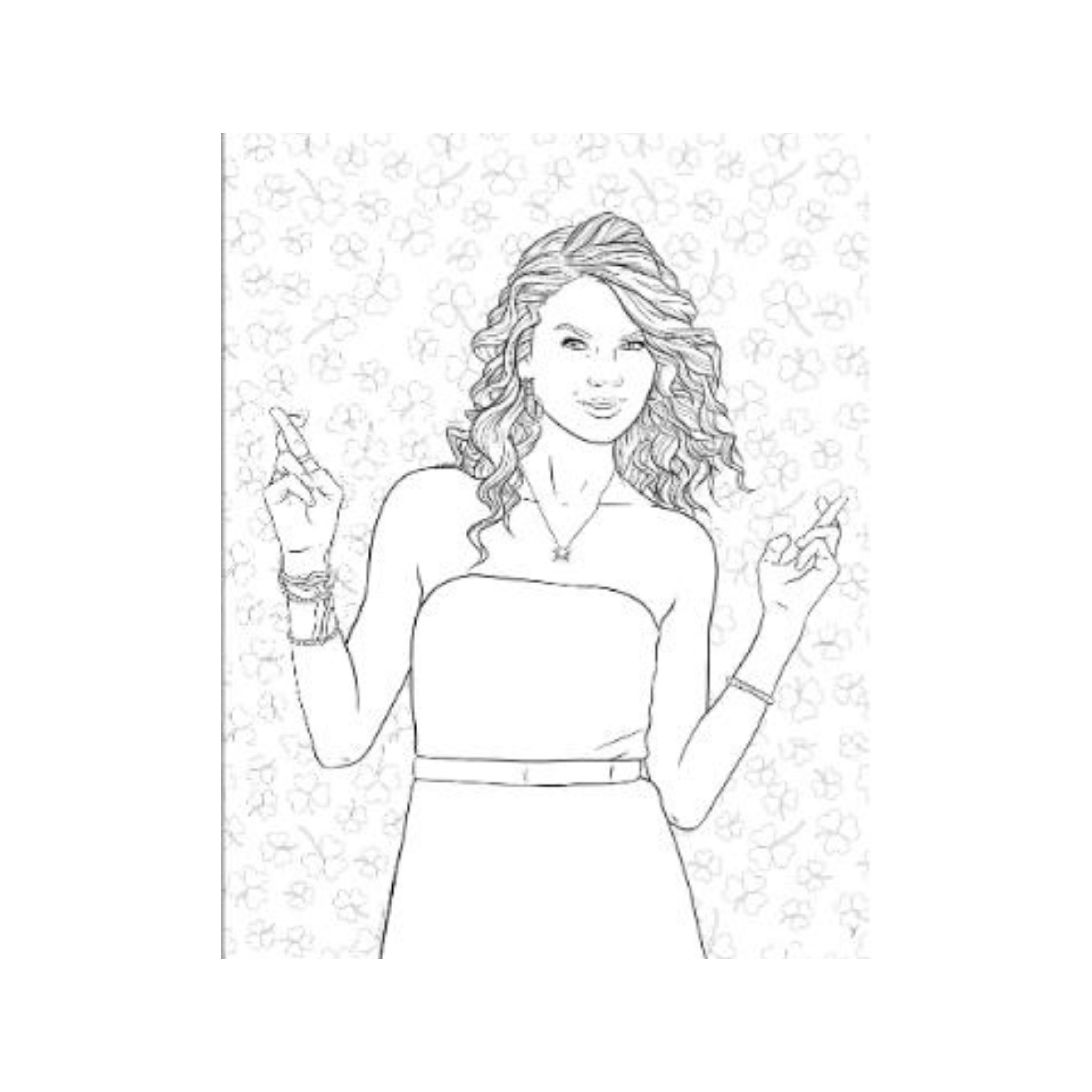Taylor Swift Colouring Pages, Taylor Swift Coloring Book, Taylor