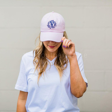 Navy Monogrammed Hat - The Southern Rose Monogram & Gift