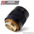 Hypertherm® HPR-XD® Nozzle Retaining Cap: Clockwise, Stainless Steel, Aluminum, 800A Bevel (220885)