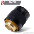 Hypertherm® HPR-XD® Nozzle Retaining Cap: Stainless Steel, 130-260A Bevel (220739)