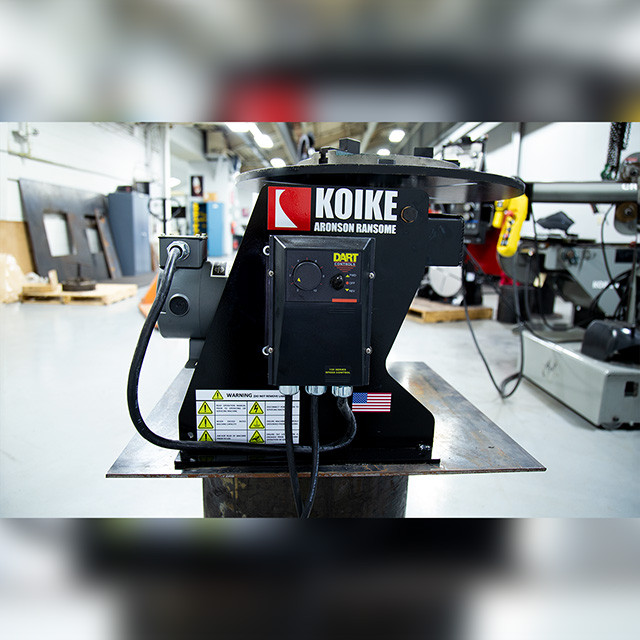 Koike Aronson LD4 benchtop tilting welding positioner