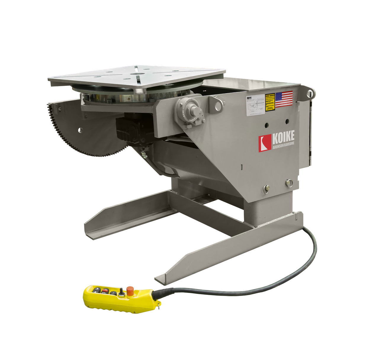 MD Series | Remote Controlled Gear Driven Tilt/Turn Welding Positioner Rated up to 5,000 lbs